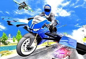 Flying Motorbike Driving Simulator oyun kapağı
