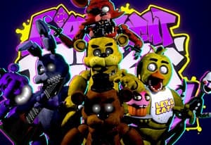 Friday Night Funkin' vs FNaF 1 oyun kapağı