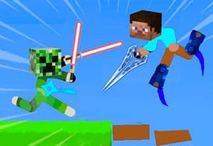 Battle of the Minecraft Ragdolls oyun kapağı