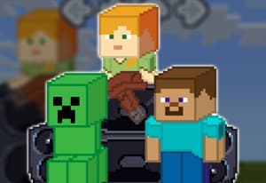Friday Night Funkin' Minecraft Creeper vs Steve oyun kapağı