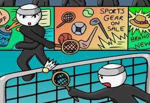 Stick Figure Badminton oyun kapağı