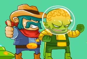 Cowboy vs Martians oyun kapağı