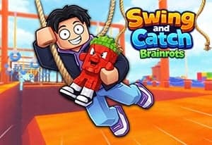 Swing and Catch Brainrots oyun kapağı