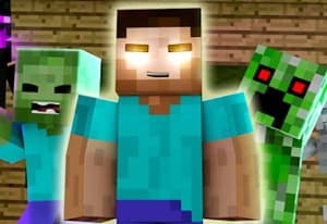 Herobrine vs Monster School oyun kapağı